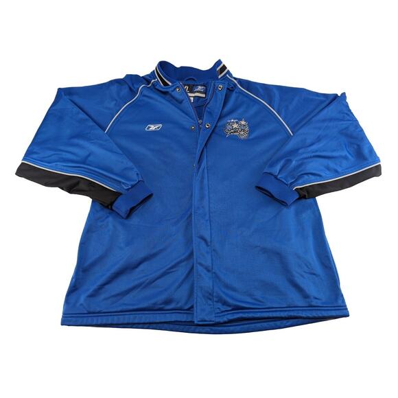 Vintage Reebok Orlando Magic 90s Warm-Up Jacket XL Blue‎ - Picture 1 of 16